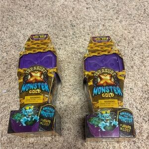Treasure X Monster Gold Coffin - Two Packs New